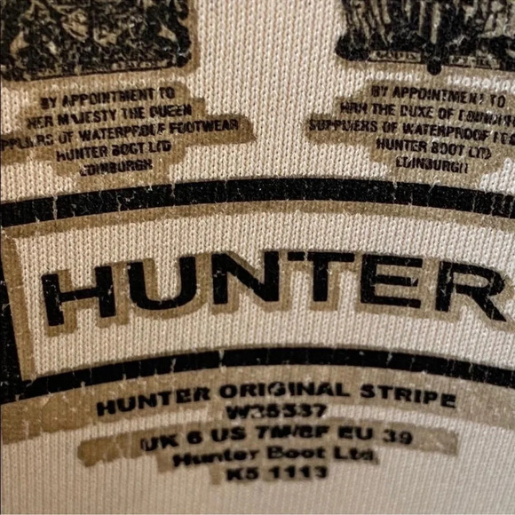 Hunter original stripe tall boots sz 8 - Picture 8 of 10